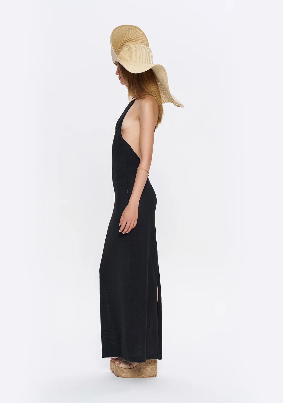 Tiny Halter Yaka Triko Elbise
