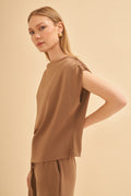 Utopian Drape Detaylı Kayık Yaka Bluz
