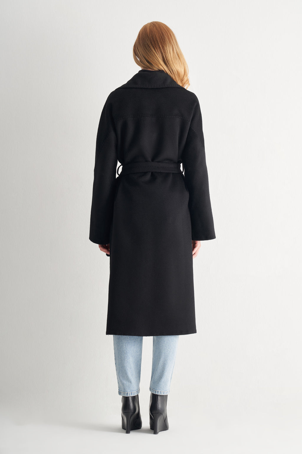 Utopian Oversize Kuşaklı Yün Kaban