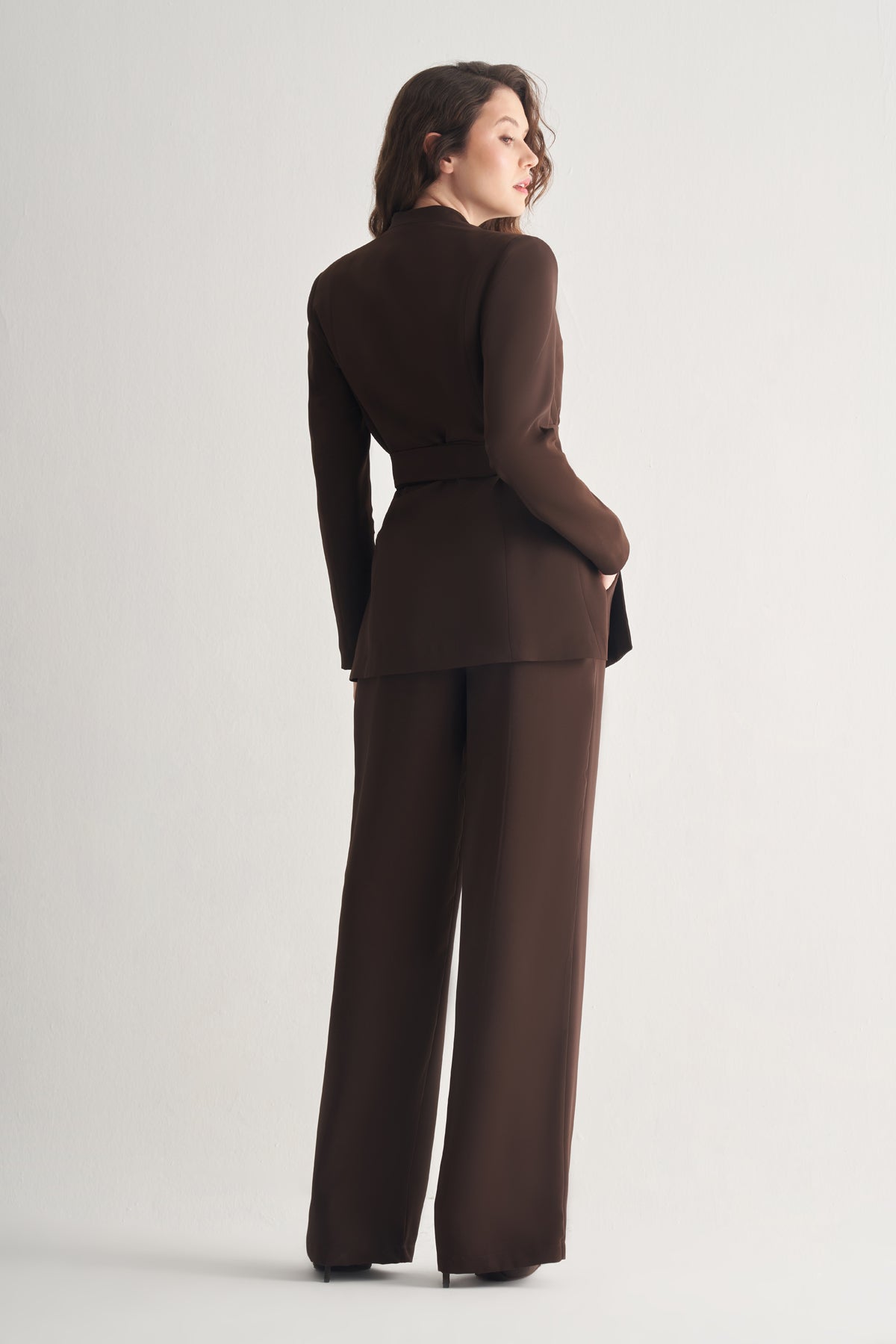 Utopian Şal Yaka Kuşaklı Ceket