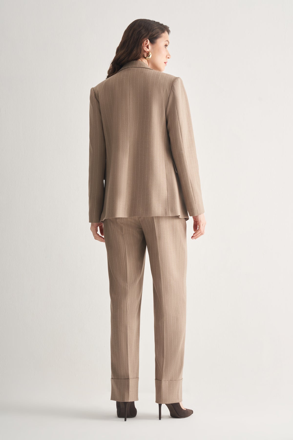 Utopian Çizgili Klasik Kesim Ceket