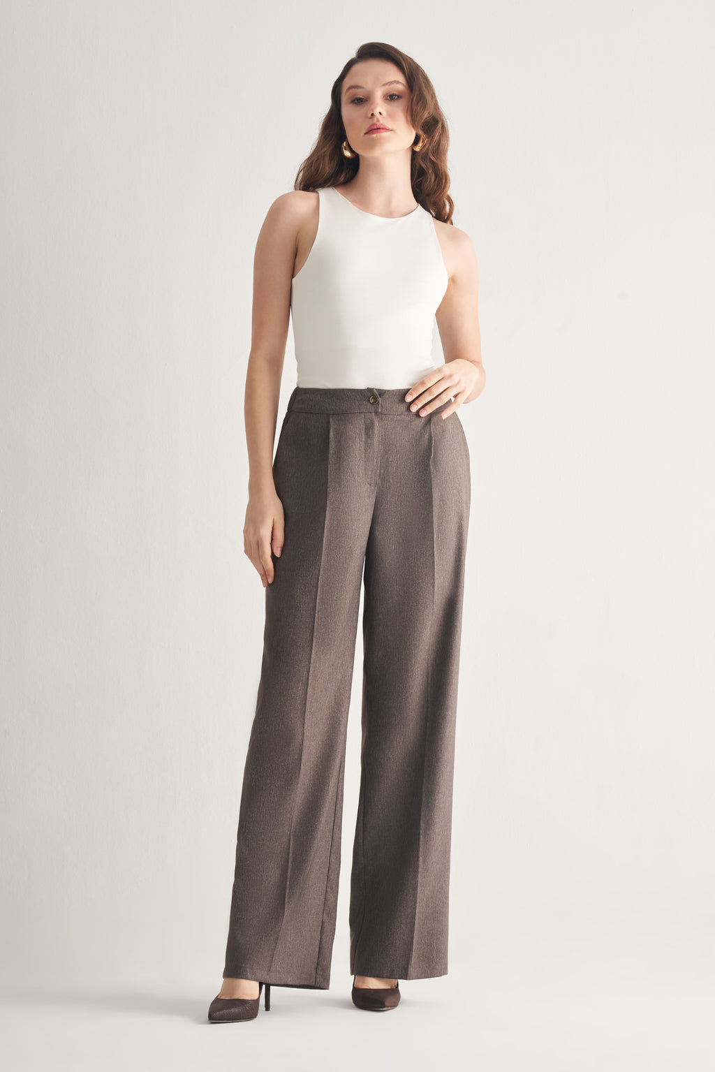 Utopian Dokulu Klasik Kesim Pantolon