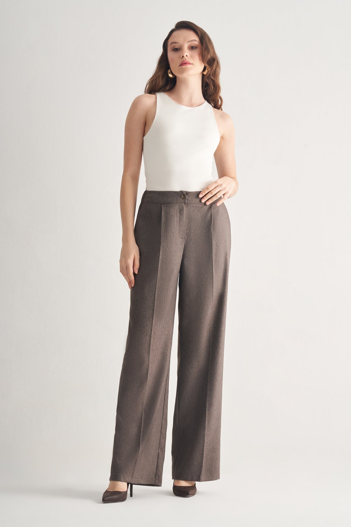 Utopian Dokulu Klasik Kesim Pantolon