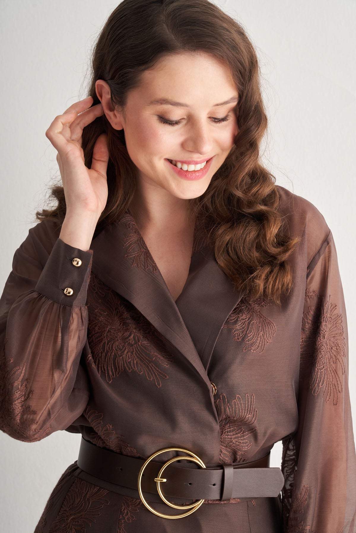 Utopian Transparan İşlemeli Ceket