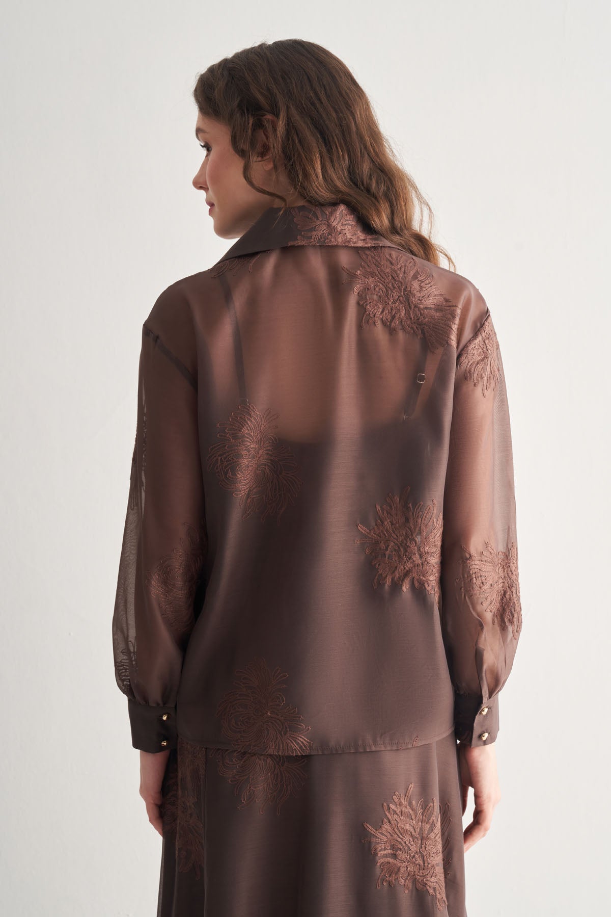 Utopian Transparan İşlemeli Ceket