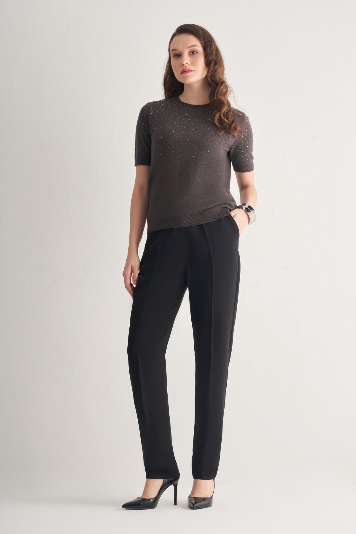 Utopian Gold Düğme Detaylı Pantolon