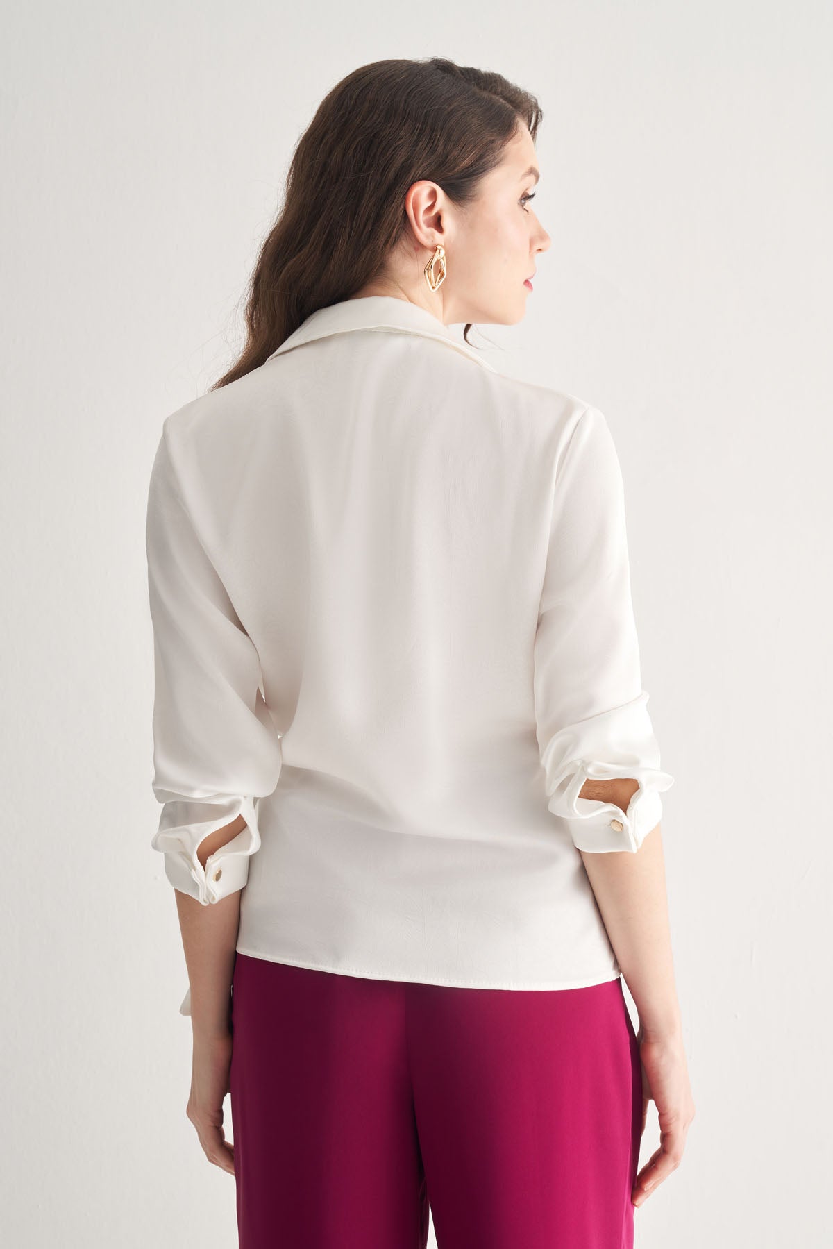 Utopian Bağlama Detaylı Kruvaze Bluz