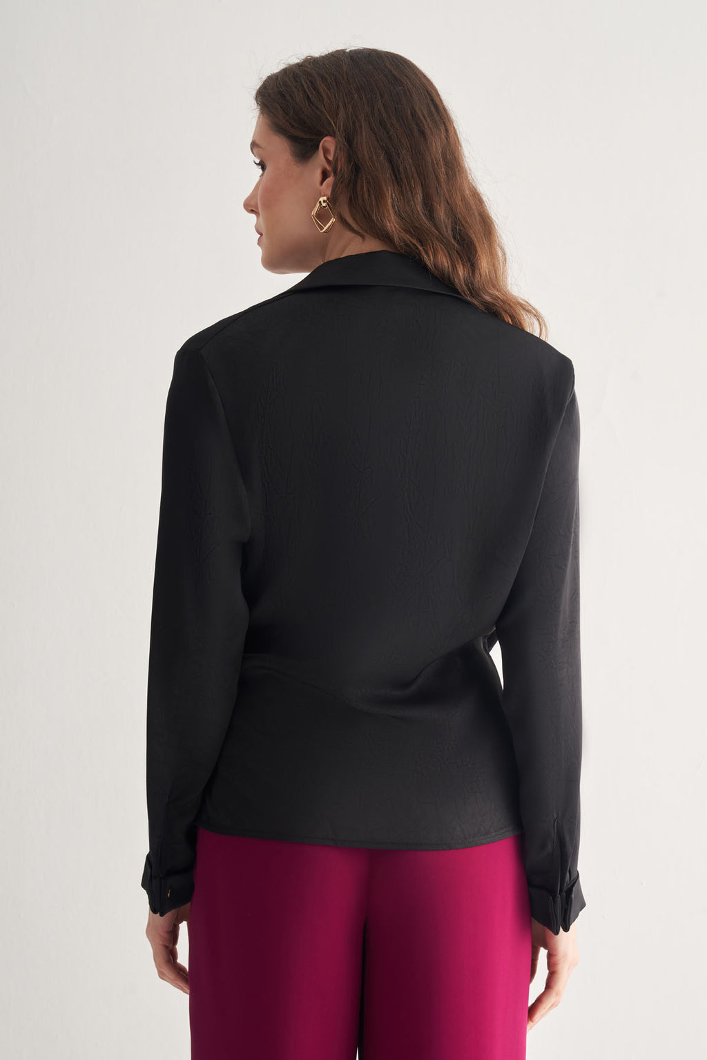 Utopian Bağlama Detaylı Kruvaze Bluz