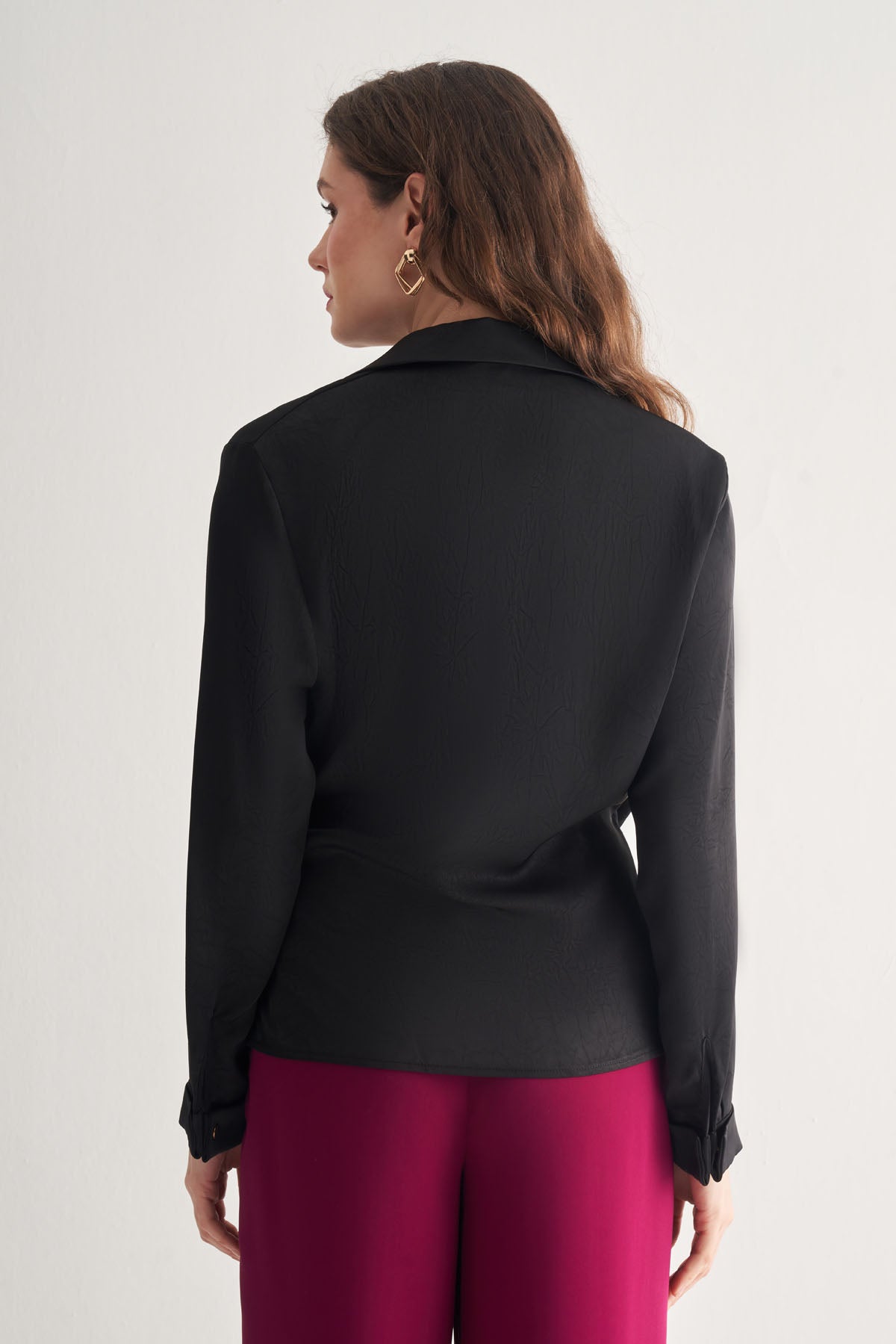 Utopian Bağlama Detaylı Kruvaze Bluz