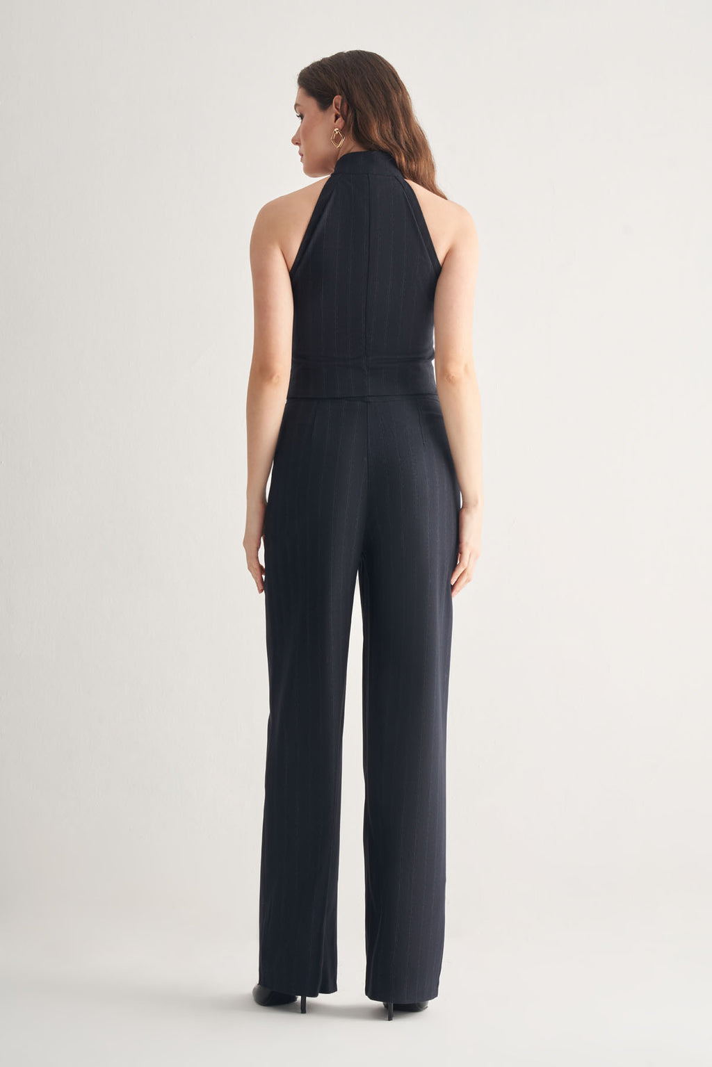 Utopian Dikiş Detaylı Geniş Paça Pantolon