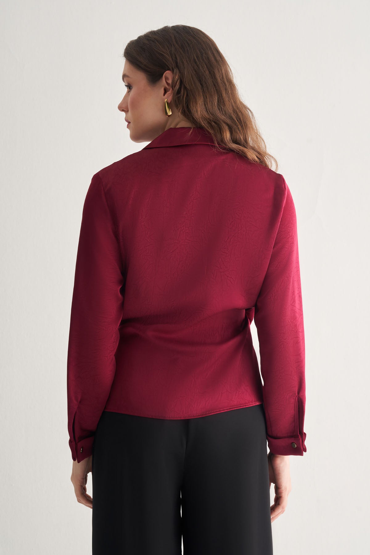 Utopian Bağlama Detaylı Kruvaze Bluz