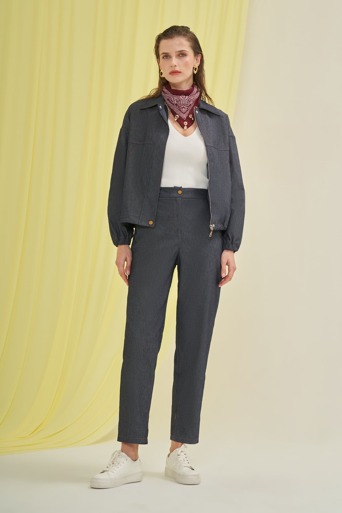 Utopian Denim Görünümlü Pantolon