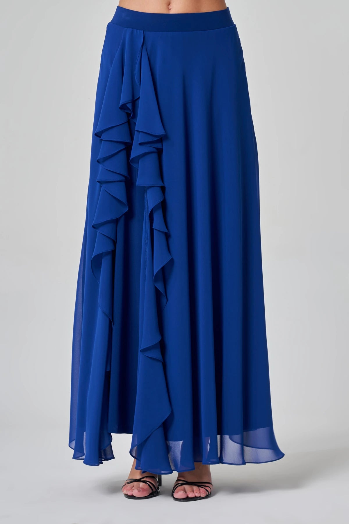 Utopian Ruffle Chiffon Maxi Skirt