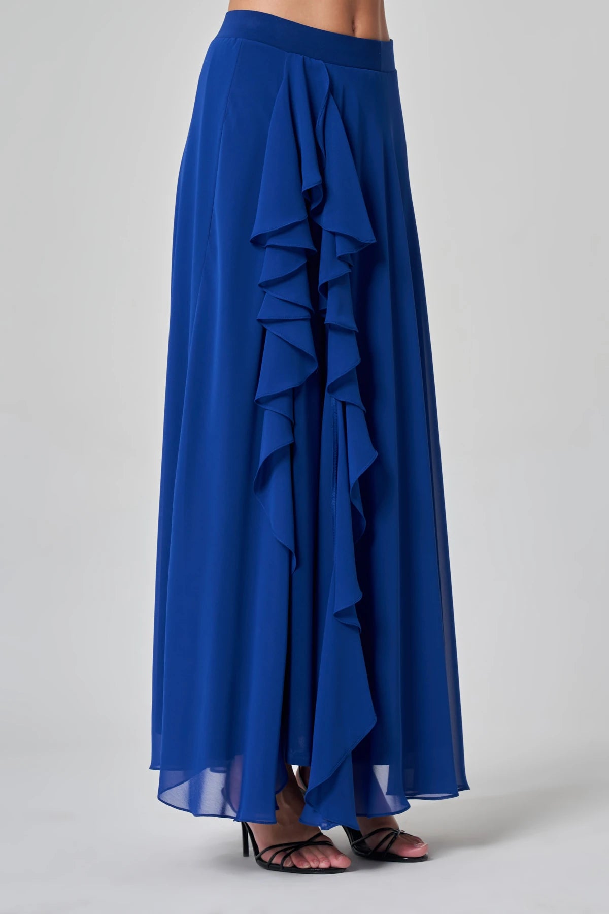 Utopian Ruffle Chiffon Maxi Skirt