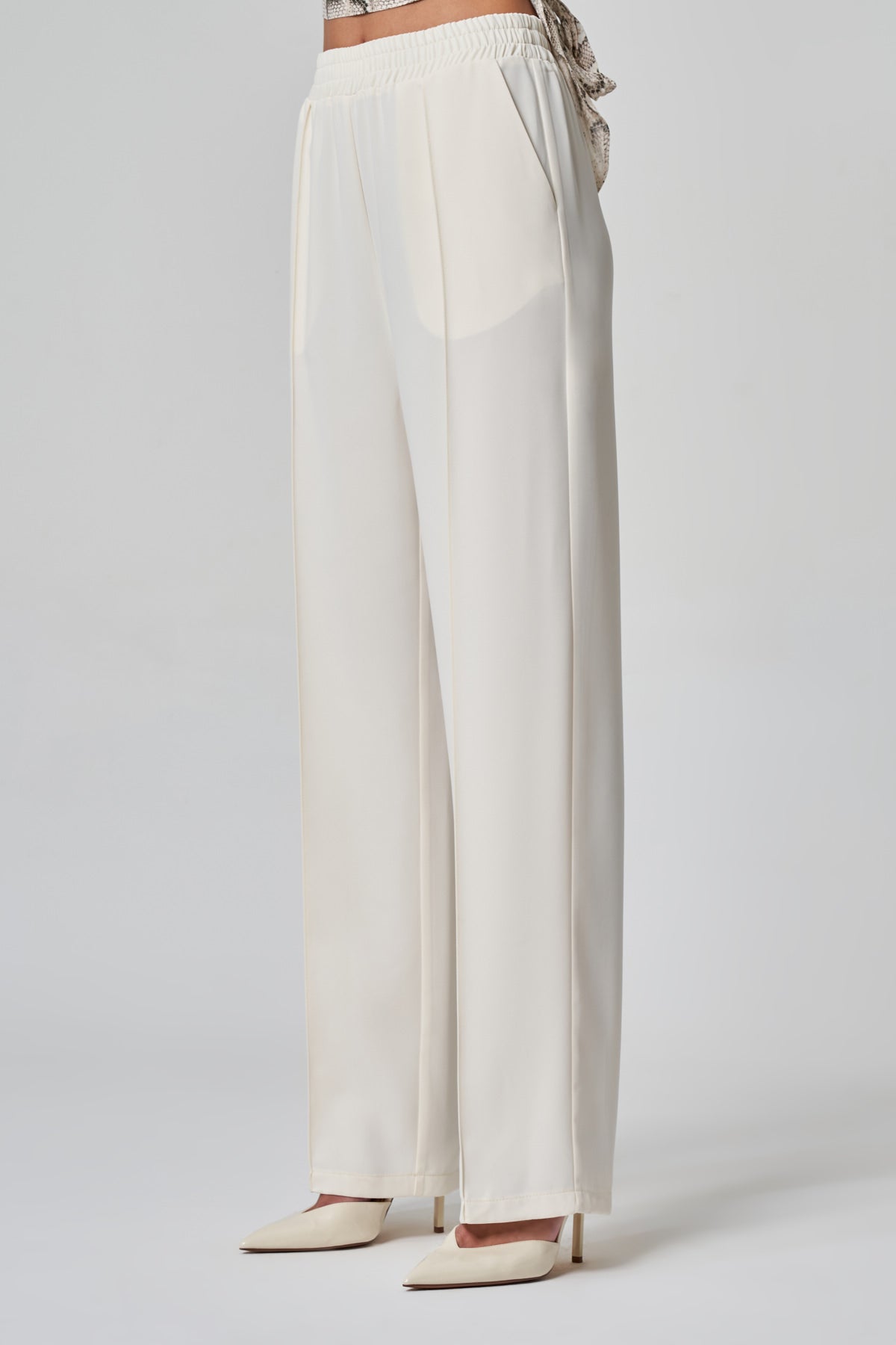 Utopian Beli Lastikli Geniş Paça Pantolon