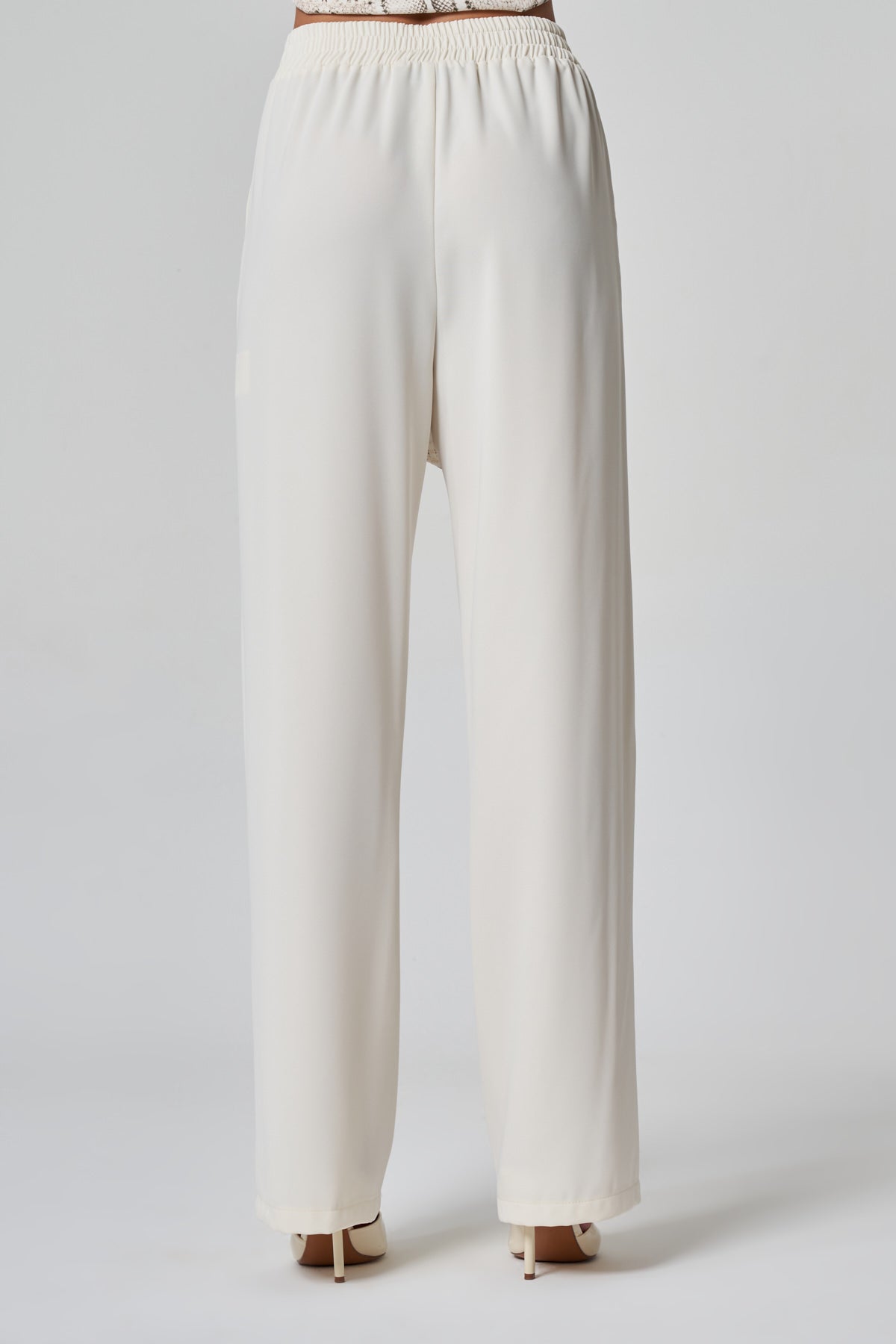 Utopian Beli Lastikli Geniş Paça Pantolon