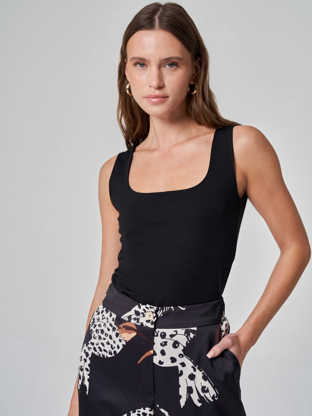 Kare Yaka Basic Atlet Bluz