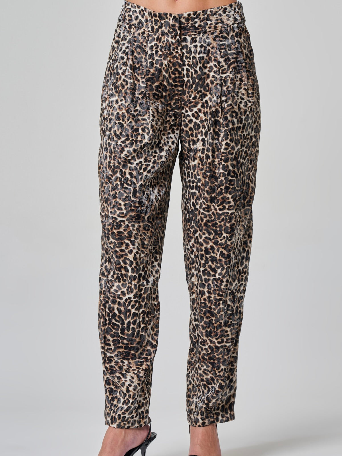 Utopian Pileli Leopar Desenli Pantolon