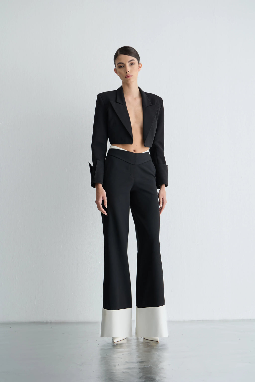 Gaia n Uranos Kontrast Paça Detaylı Pantolon