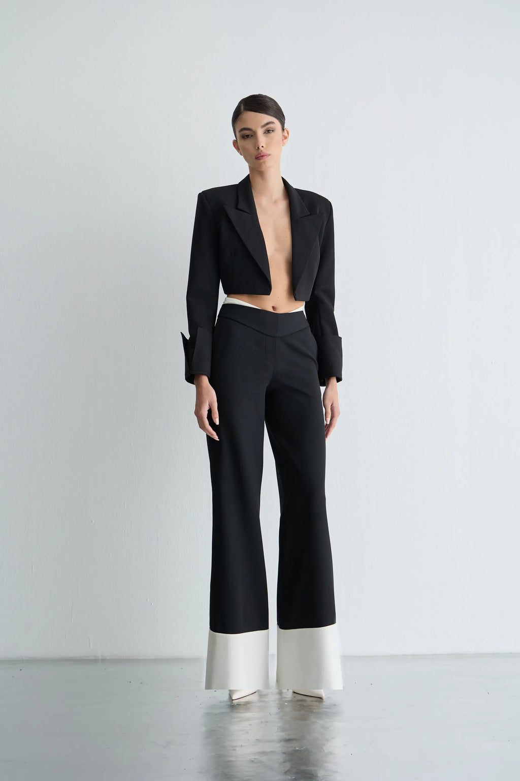 Gaia n Uranos V Kemer Detaylı Pinstripe Pantolon