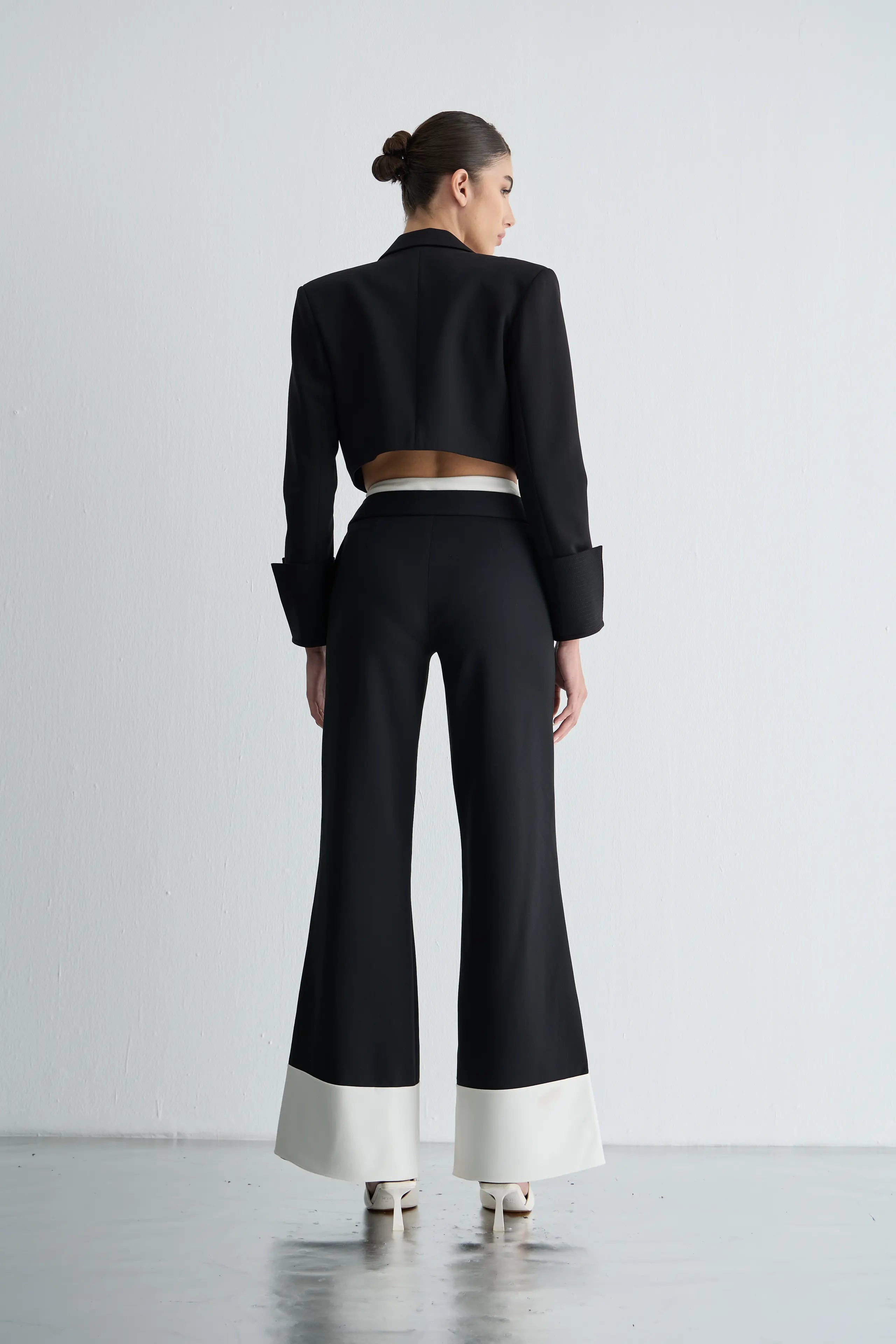 Gaia n Uranos V Kemer Detaylı Pinstripe Pantolon