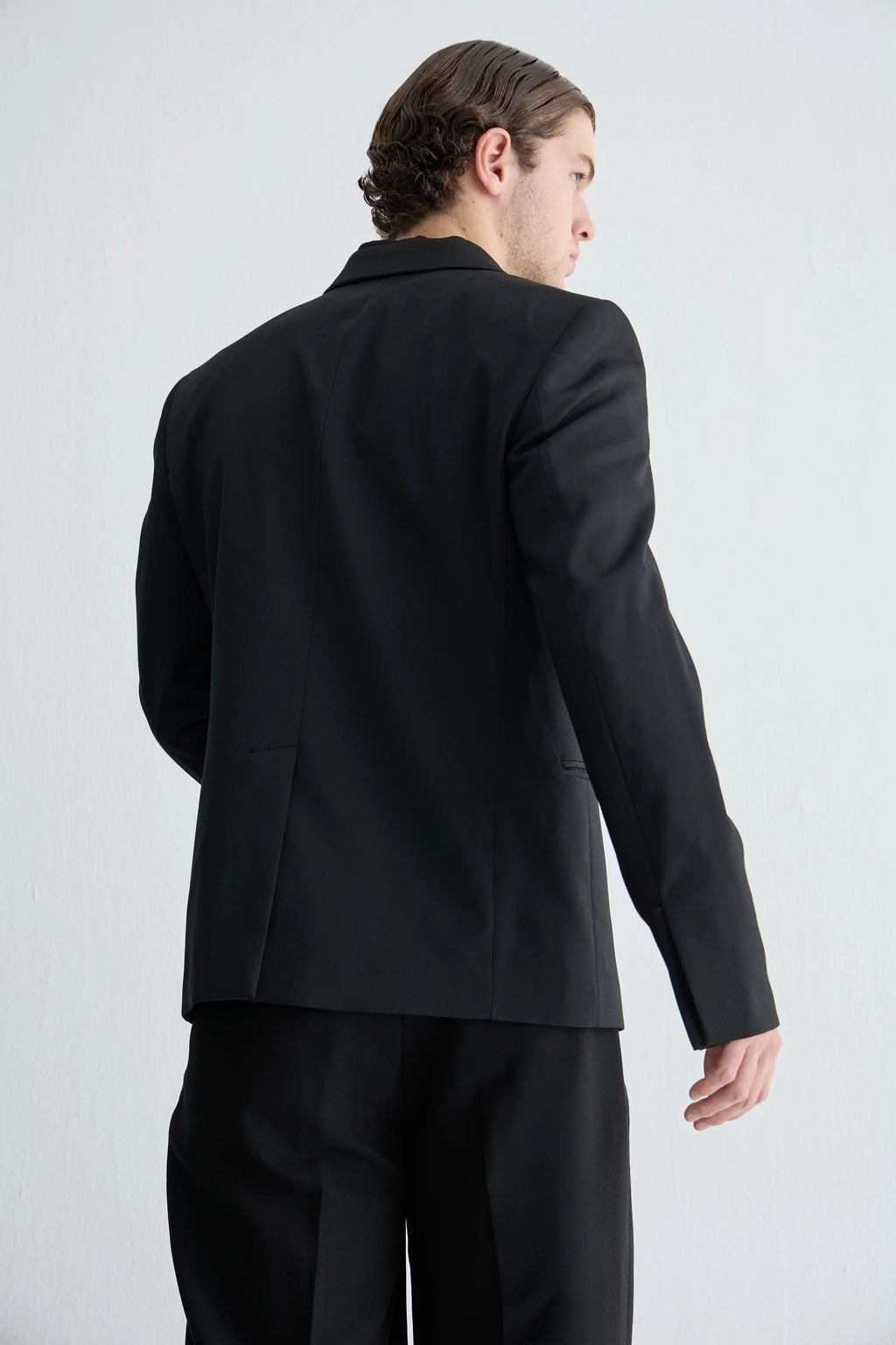 Gaia n Uranos Altın Broş Detaylı Siyah Blazer Ceket