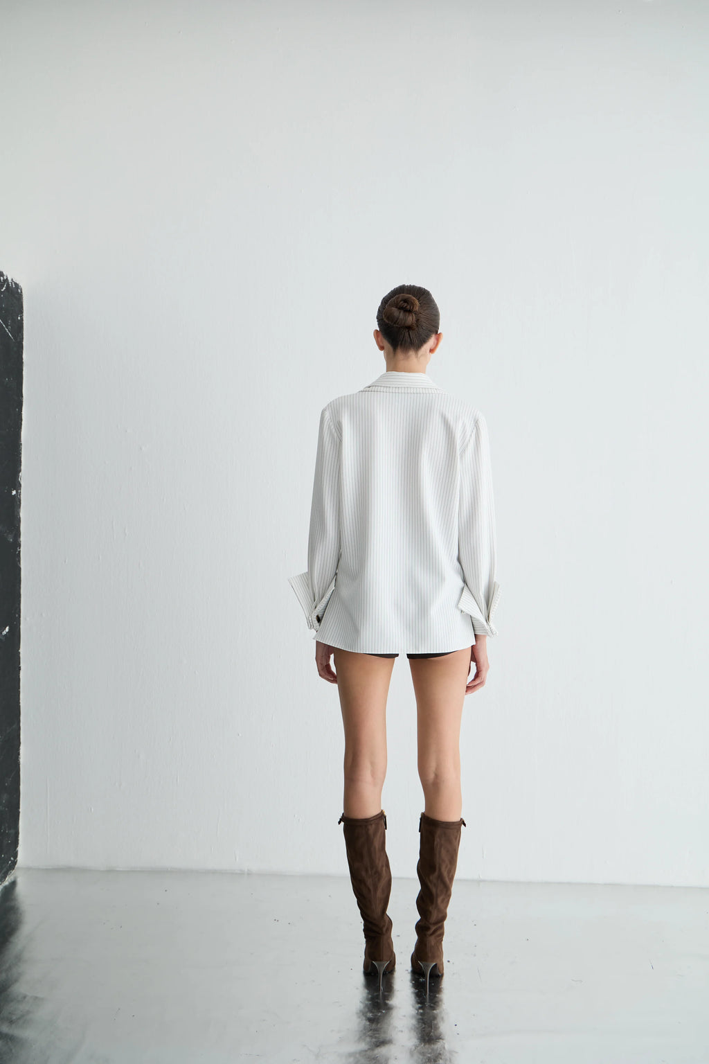 Gaia n Uranos Çizgili Çift Yaka Gömlek