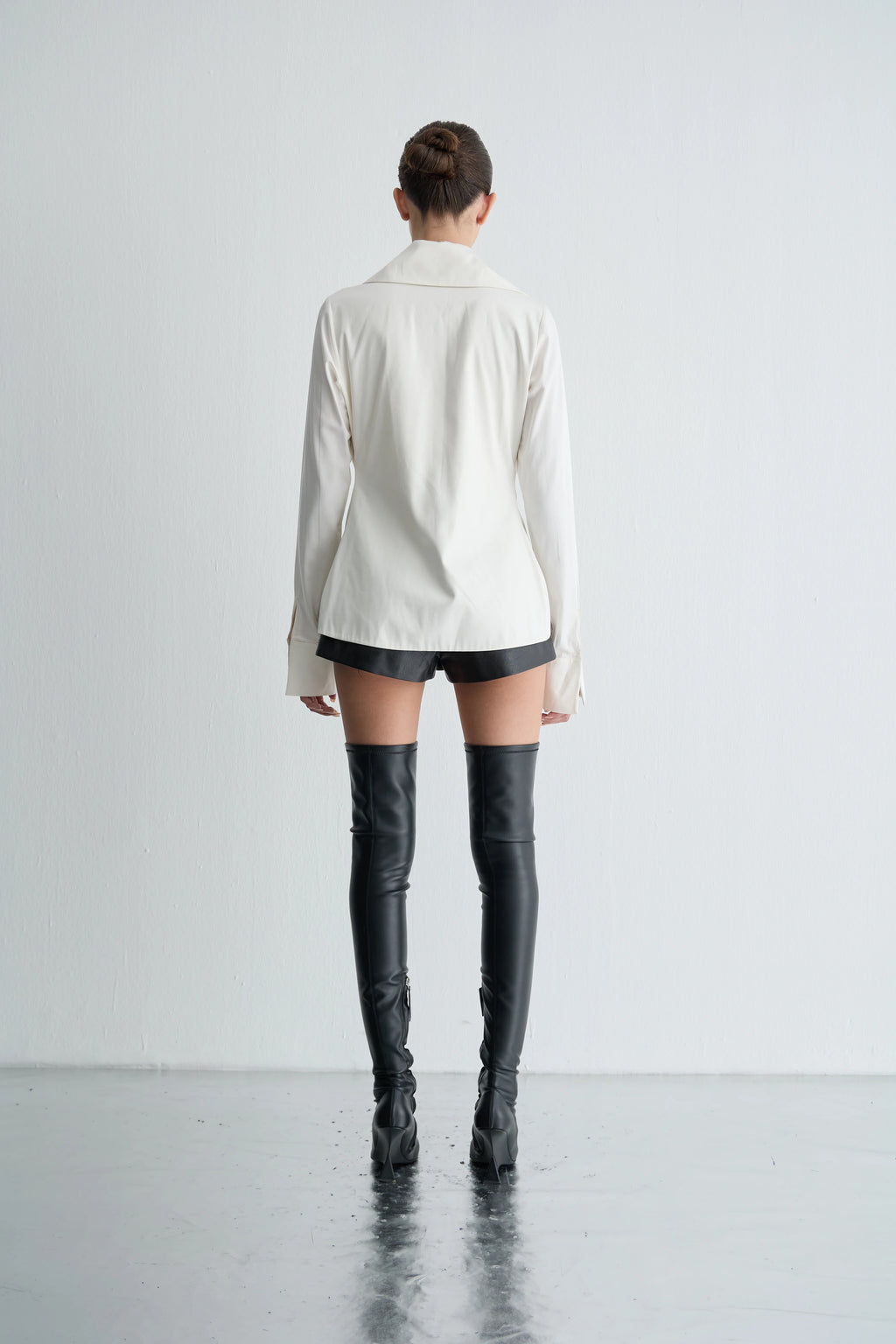 Gaia n Uranos Önden Bağlamalı Uzun Yaka Gömlek