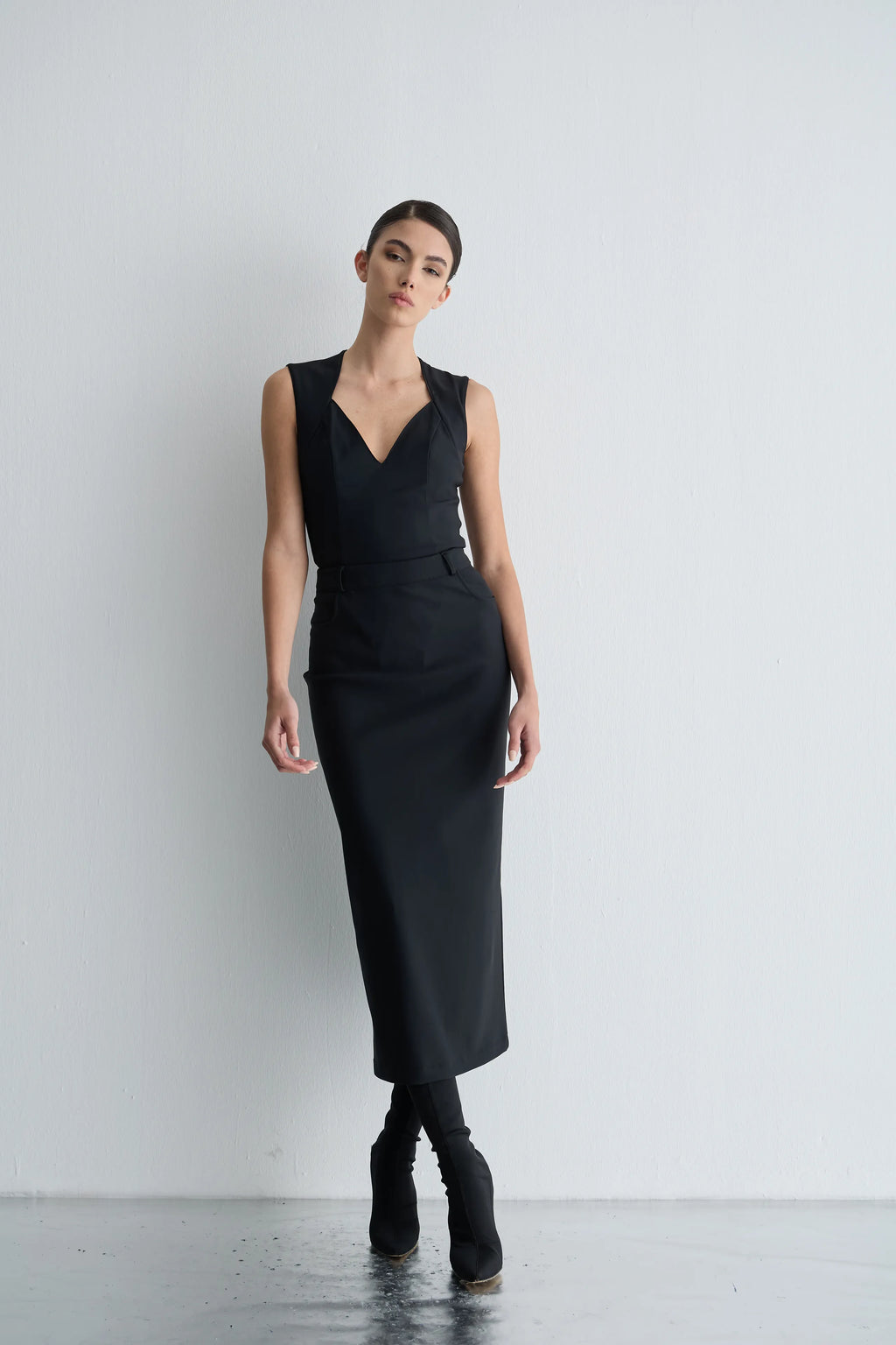 Gaia n Uranos Yüksek Bel Kalem Etek