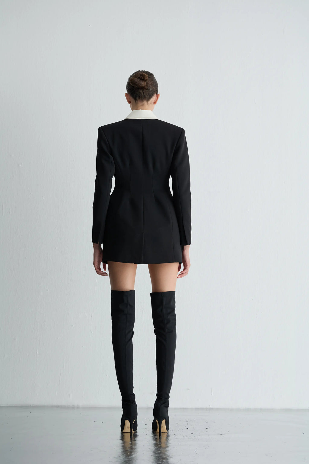 Gaia n Uranos Kontrast Yaka Ceket Elbise