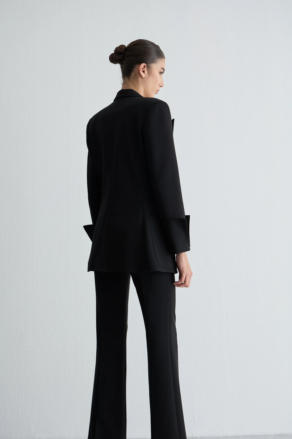 Gaia n Uranos Siyah Klasik Kesim Blazer Ceket