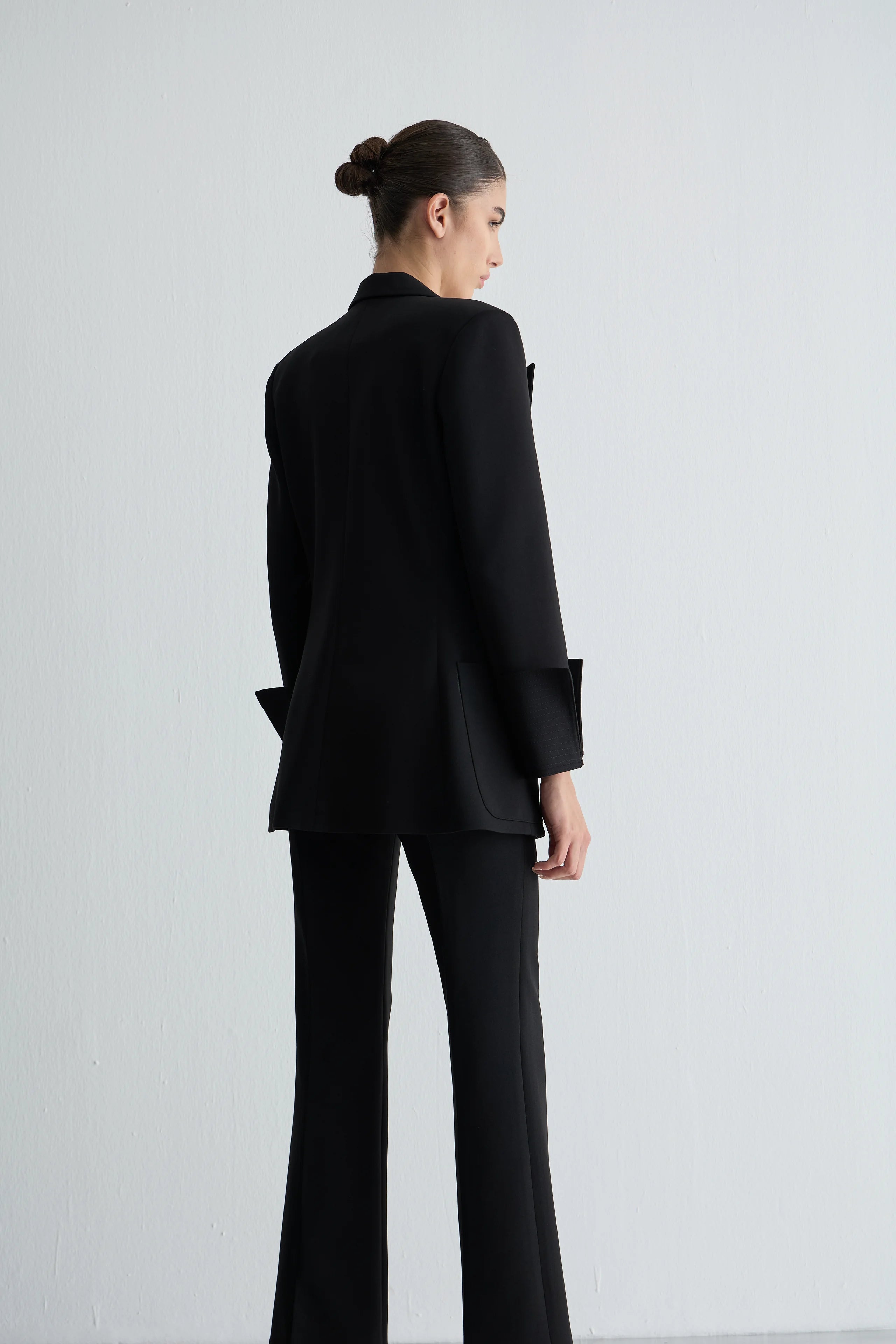 Gaia n Uranos Siyah Klasik Kesim Blazer Ceket