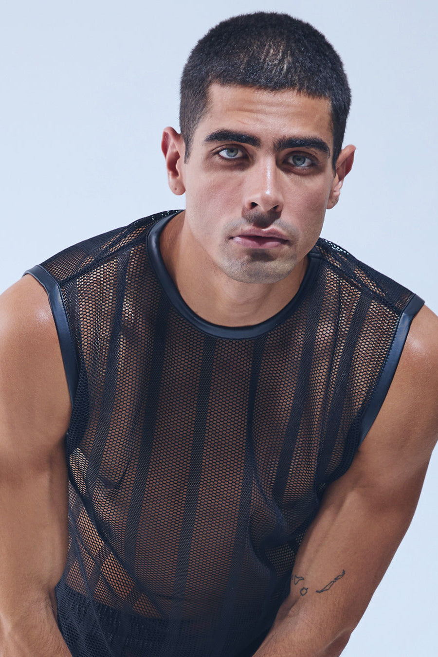 Piel Transparan Kolsuz File T-Shirt