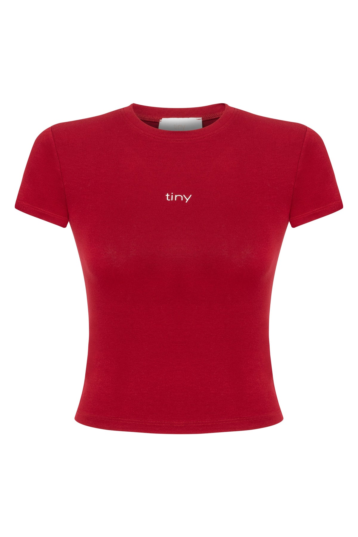 Tiny Dar Kesim Bordo Tişört görünüm 9