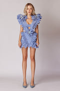 Haleia Çiçek Aplikeli Mini Elbise