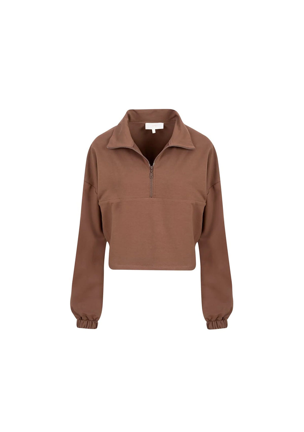 Tiny Boğazda Fermuar Detaylı Kahverengi Sweatshirt görünüm 10
