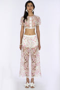 Haleia Cotton Candy Dantel Crop Pantolon