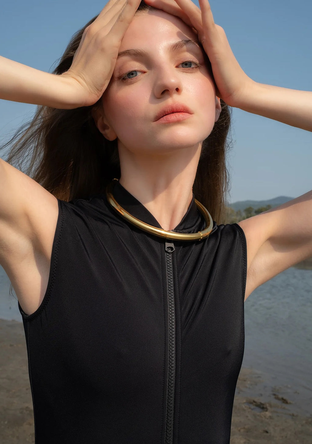 Tiny Fermuarlı Kolsuz Surf Mayo