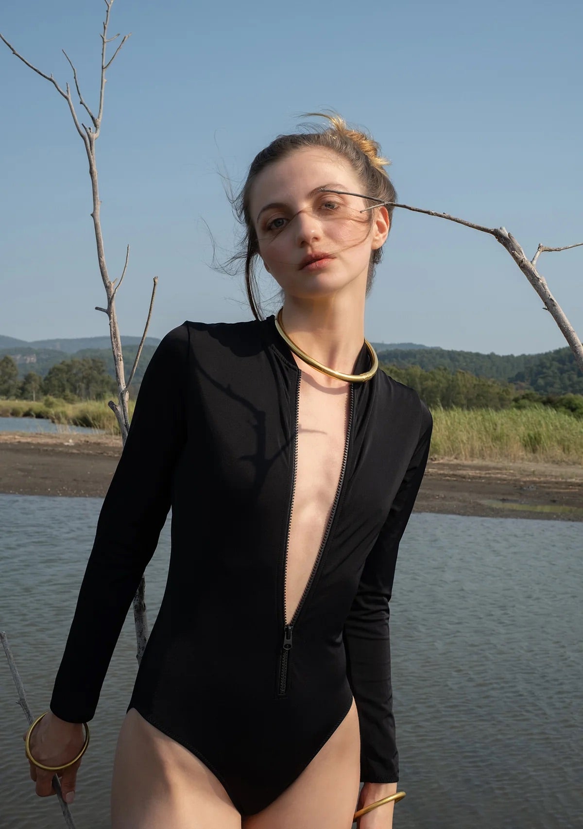 Tiny Fermuarlı Uzun Kollu Surf Mayo