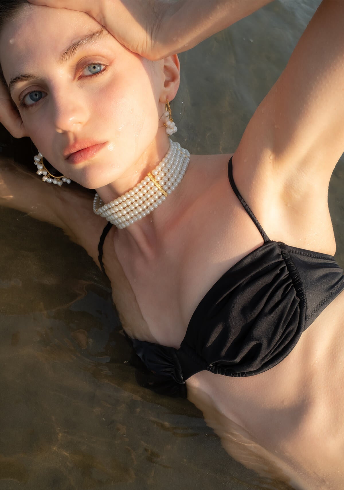Tiny Balenli Ayarlanabilir Siyah Bikini Üstü ana görünüm
