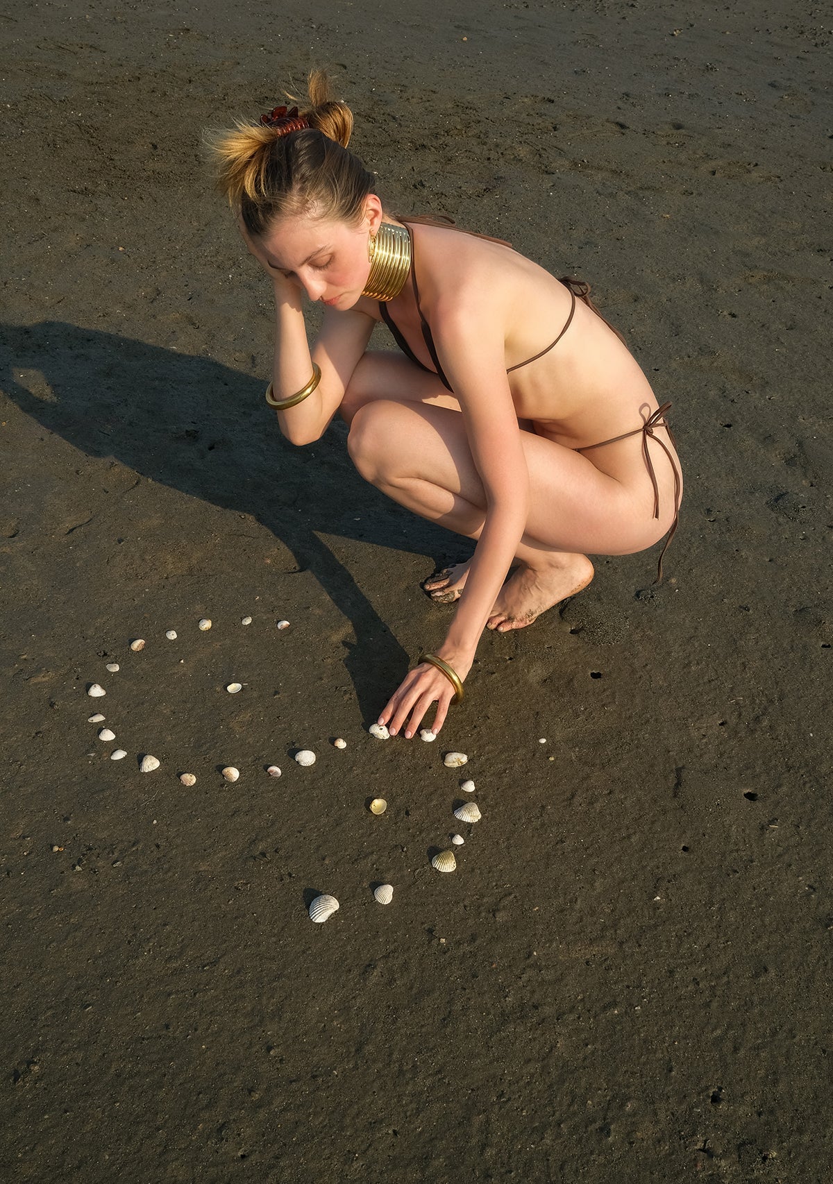 Tiny Kahverengi Üçgen İpli Bikini Üstü görünüm 5