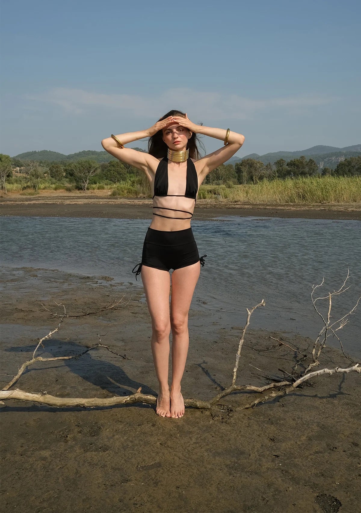 Tiny Ayarlanabilir Yüksek Bel Şort Bikini Altı