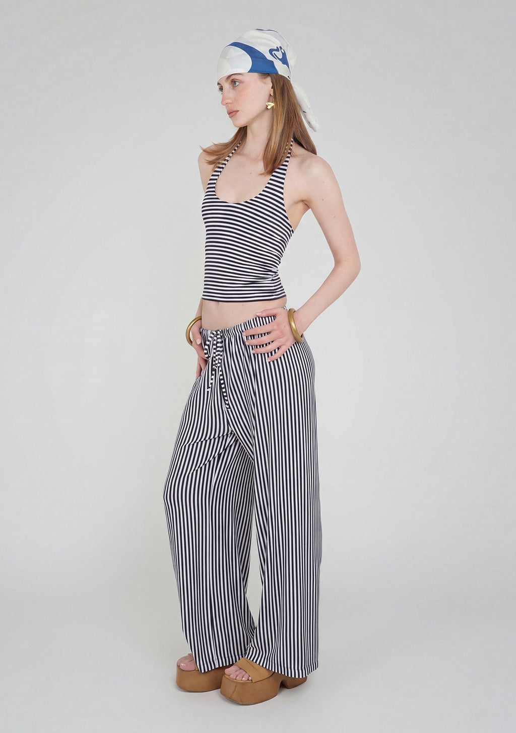 Tiny Çizgili Halter Yaka Büstiyer görünüm 8
