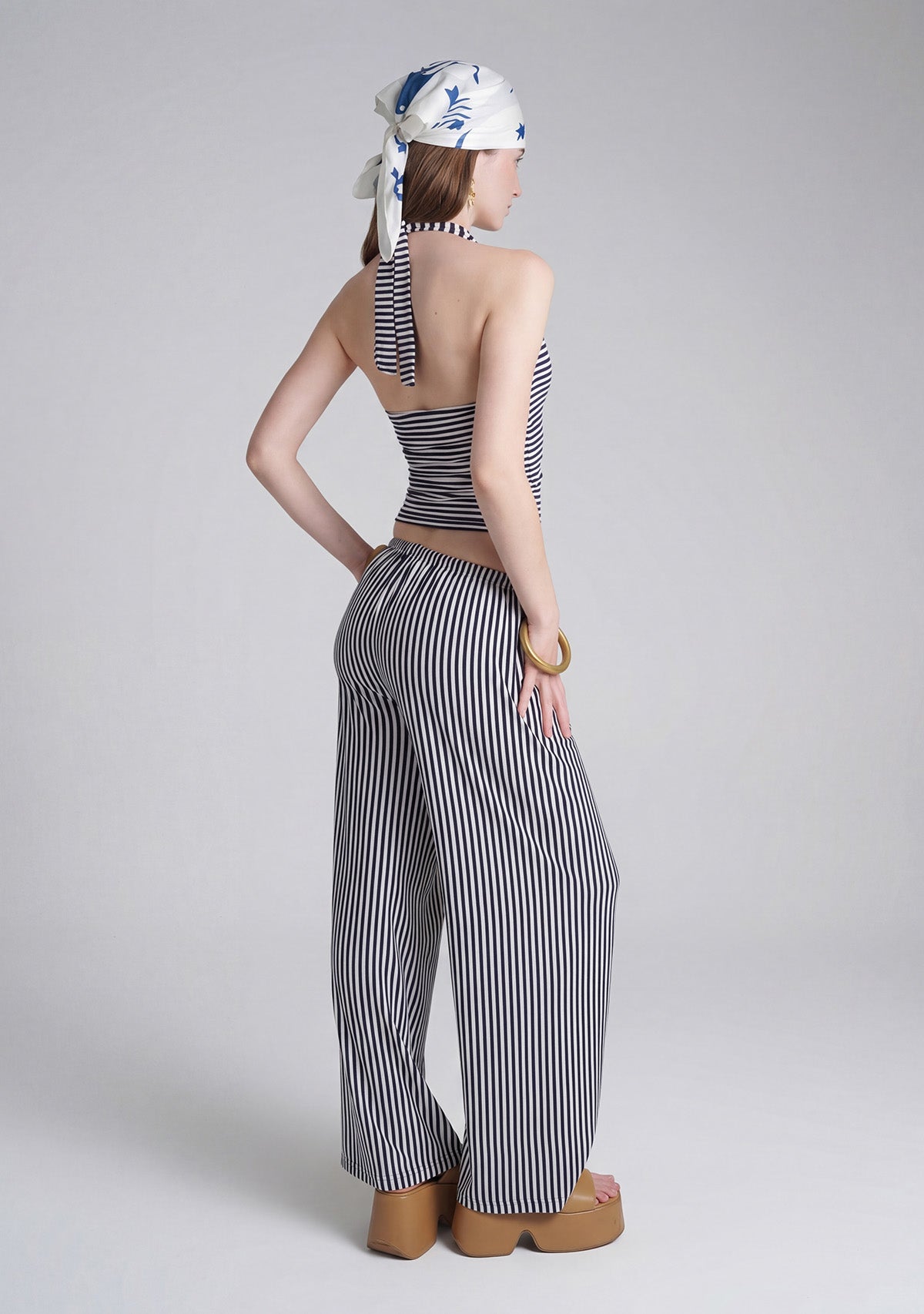 Tiny Çizgili Halter Yaka Büstiyer görünüm 5