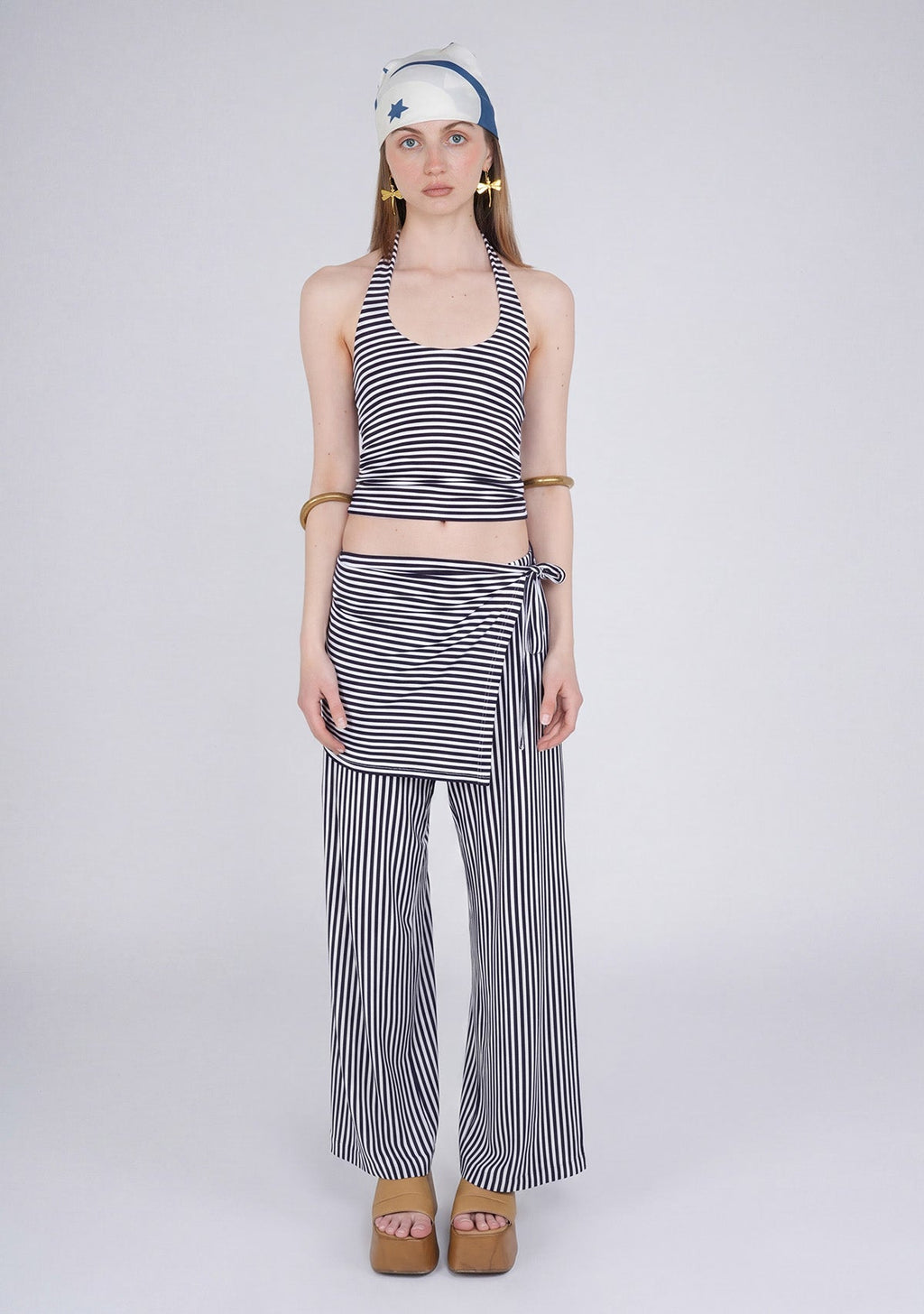 Tiny Çizgili Halter Yaka Büstiyer görünüm 7