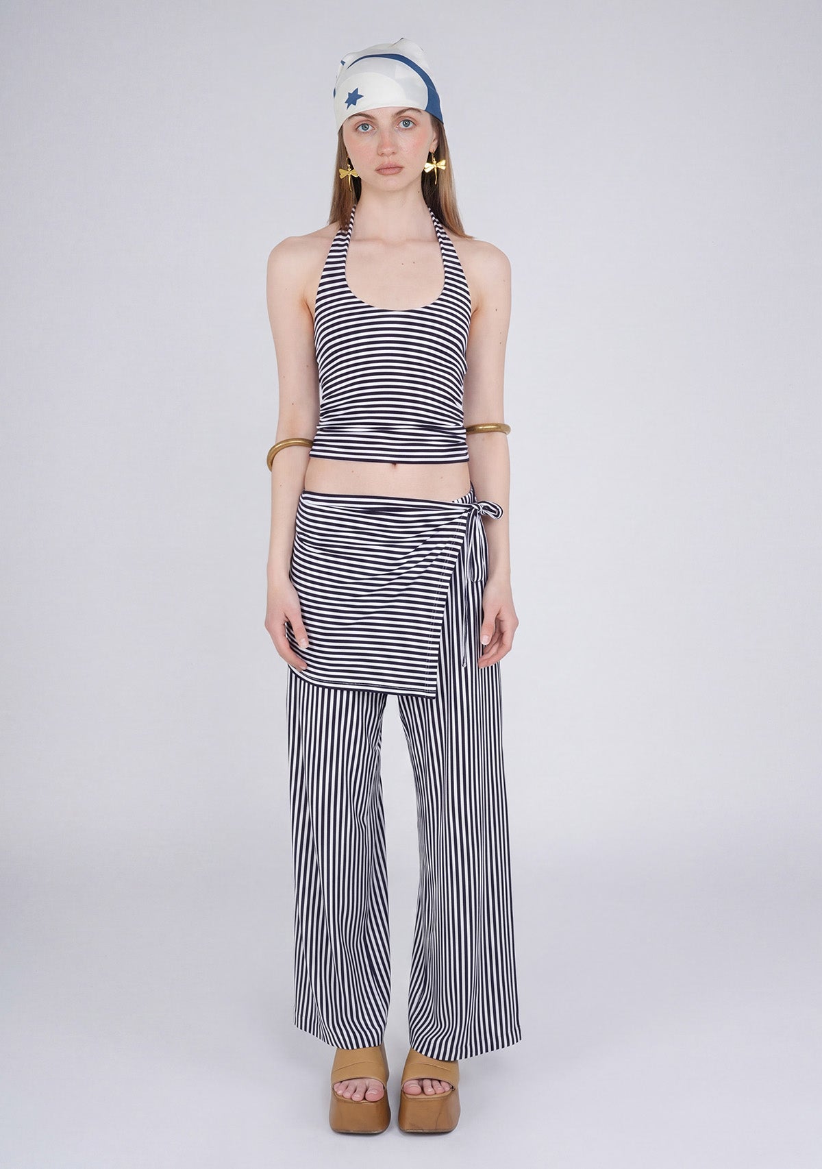 Tiny Çizgili Halter Yaka Büstiyer görünüm 7