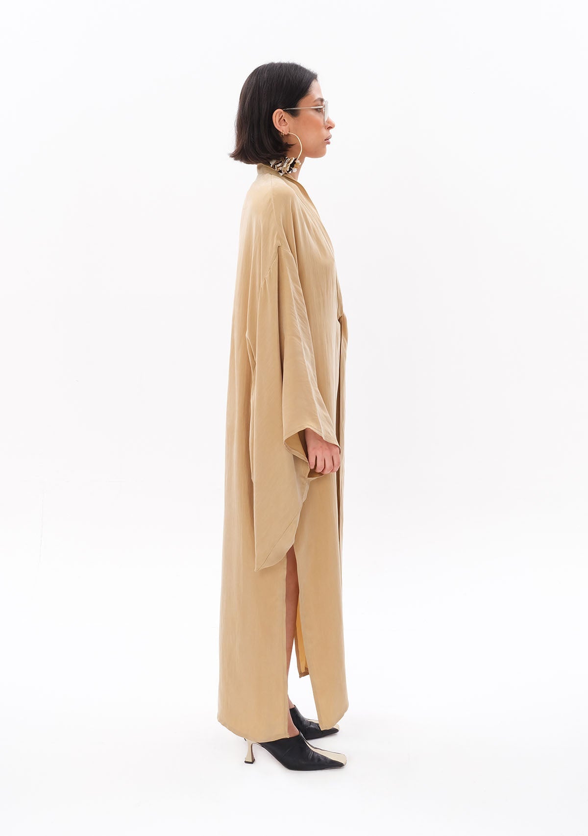 Tiny Açık Yeşil Luxe Tencel™ Kimono görünüm 5