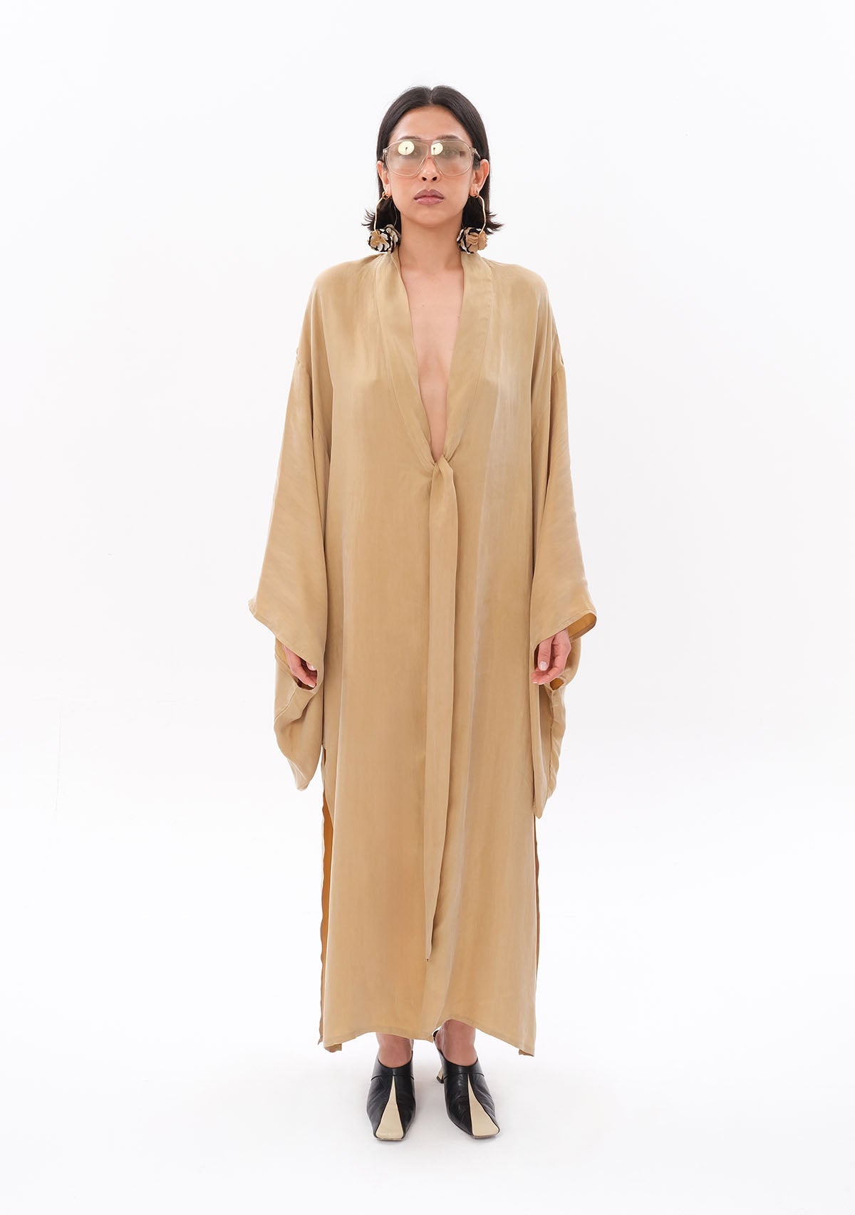 Tiny Açık Yeşil Luxe Tencel™ Kimono görünüm 3