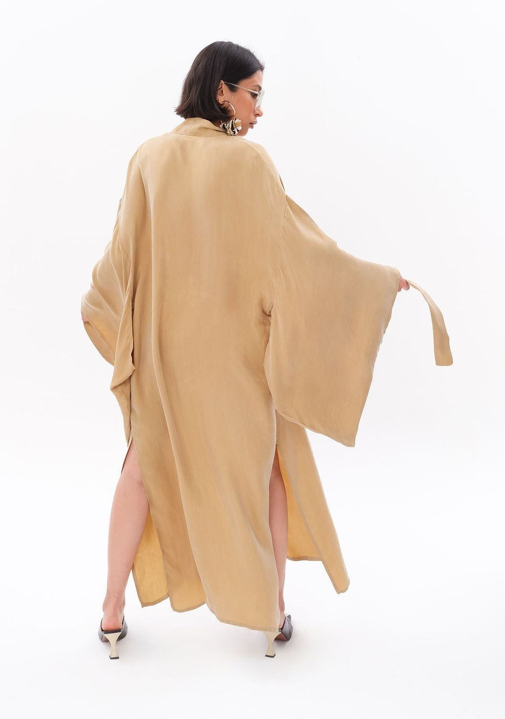 Tiny Açık Yeşil Luxe Tencel™ Kimono görünüm 6