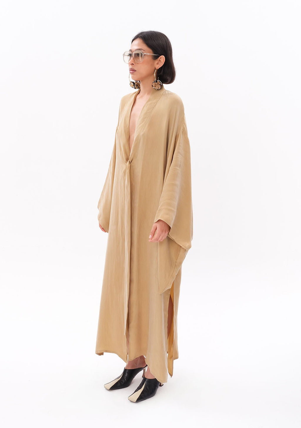 Tiny Açık Yeşil Luxe Tencel™ Kimono görünüm 10